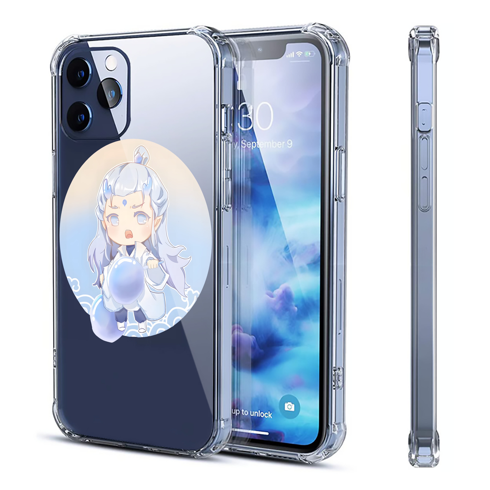 （画像用） Ne Zha 2 ナタ 魔童の大暴れ 【iPhone 12シリーズ対応】透明スマホケース（クリアソフトケース）